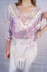 Bluzka boho z frędzlami