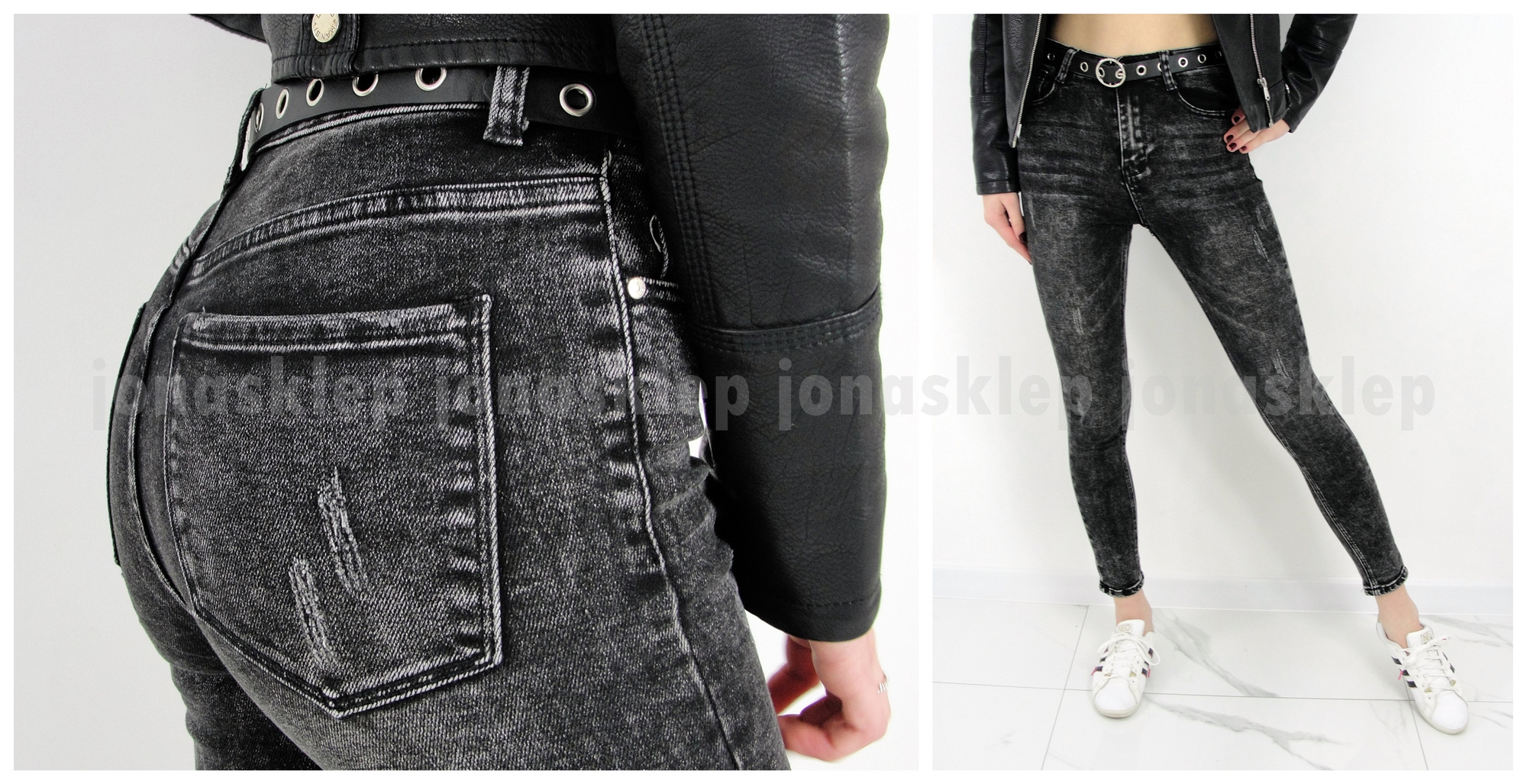 Czarne JEANSY vintage RURKI 