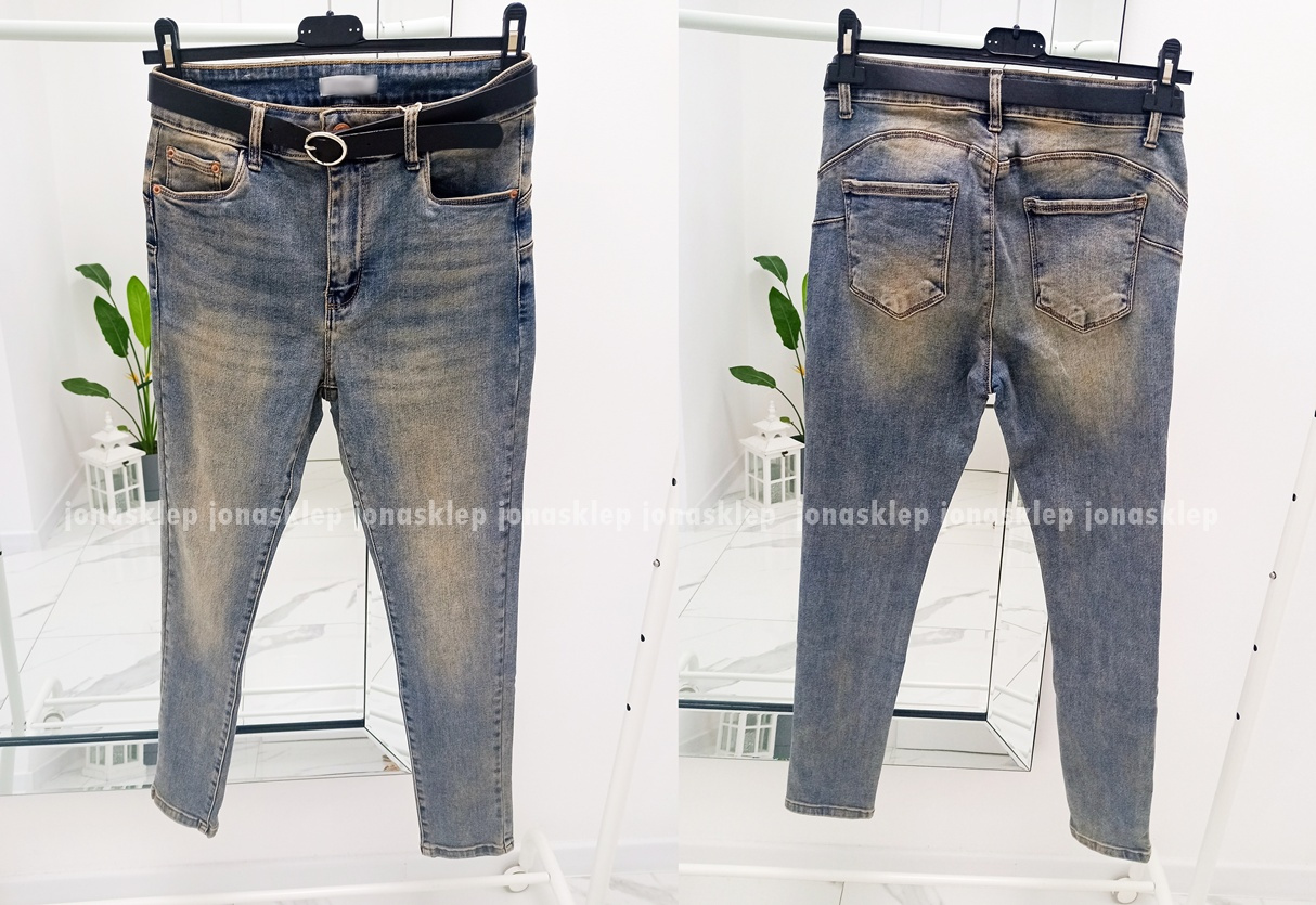 Jeansy damskie PUSH UP casual PLUS SIZE