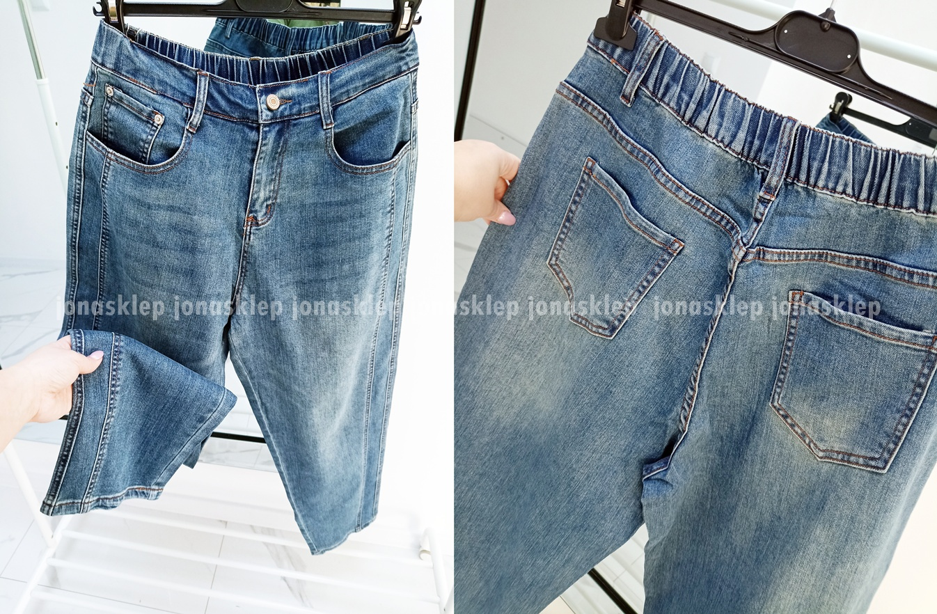 BALLON JEANS BLUE vintage new look LUŹNE przeszycia