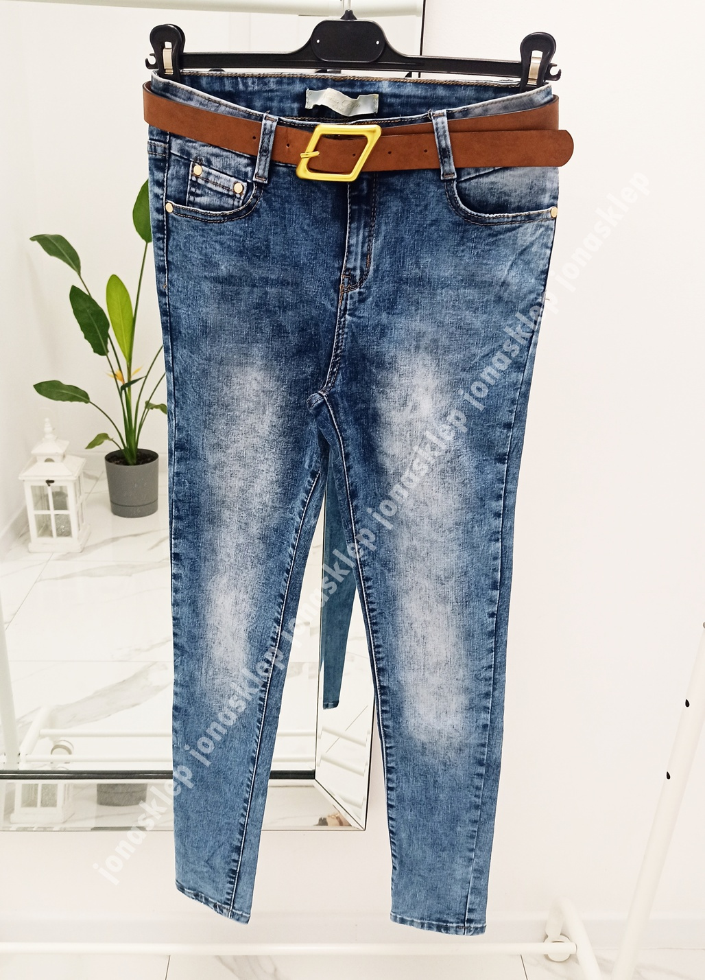 Jeansy Life's  jasne classic slim push up VINTAGE