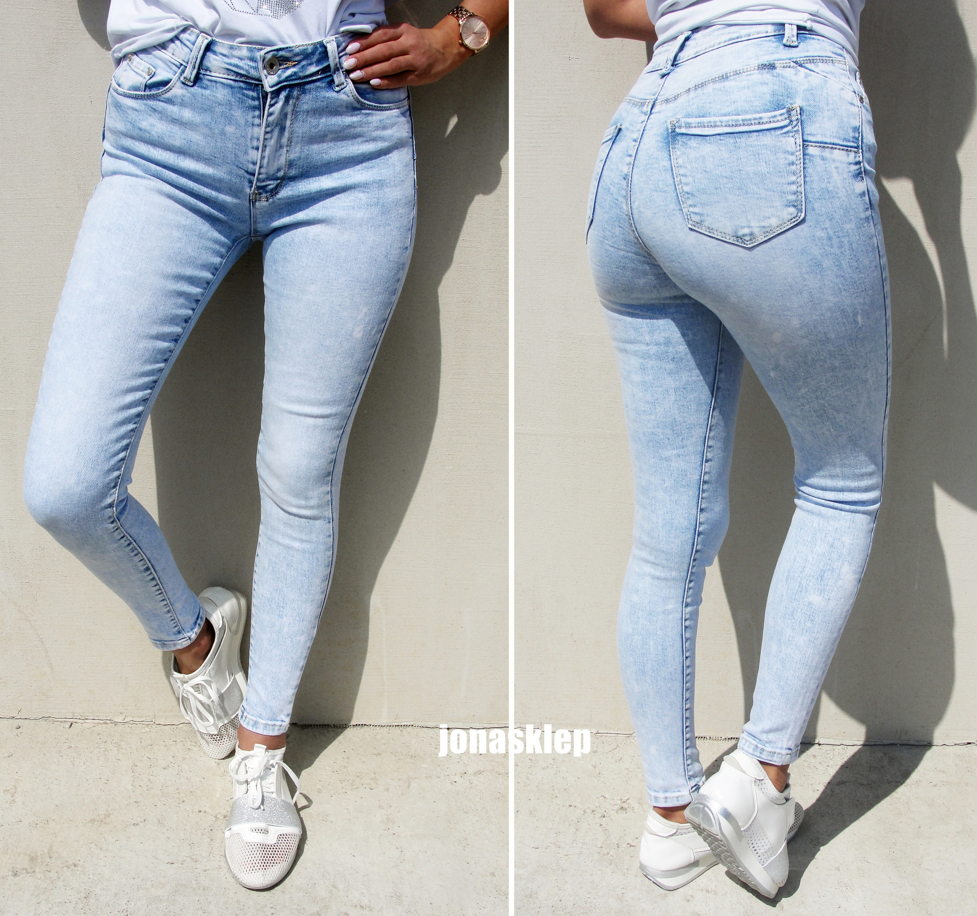 JASNE classic jeans PUSH UP rurki VINTAGE