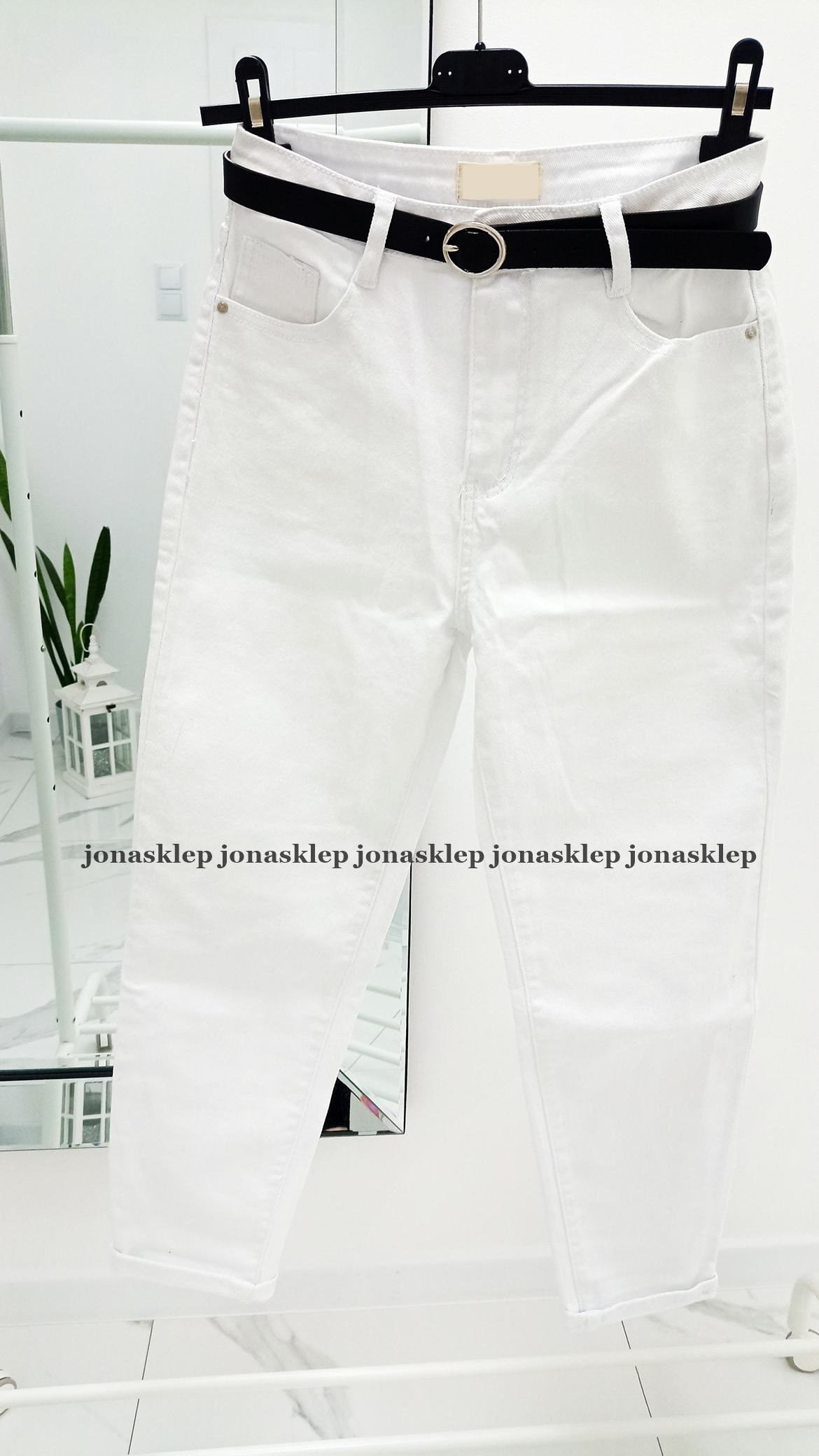 BAGGY JEANS białe white new look LUŹNE