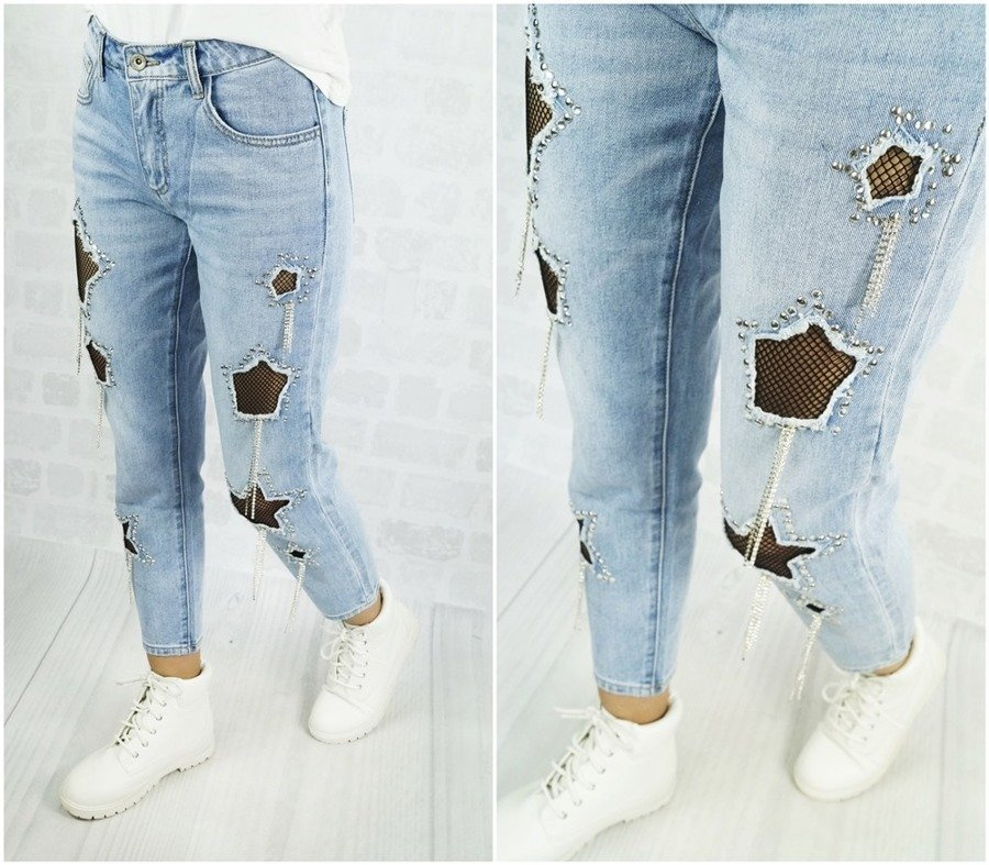 TRENDY JEANSY STAR glory BOYFRIEND mom fit