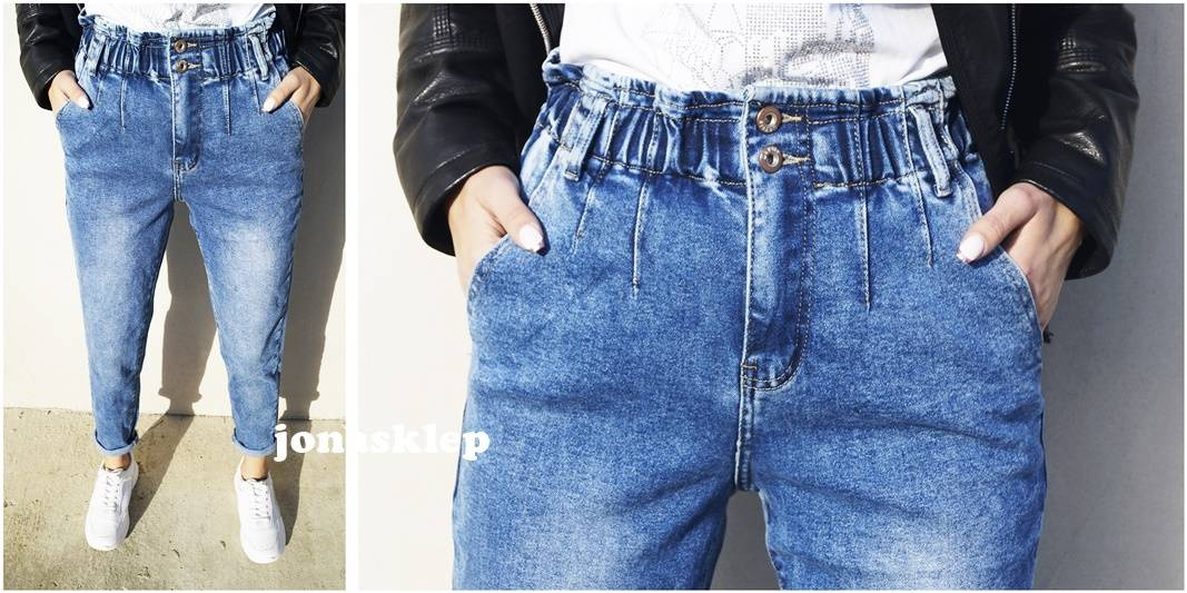 BAGGY JEANS falbanka new look LUŹNE