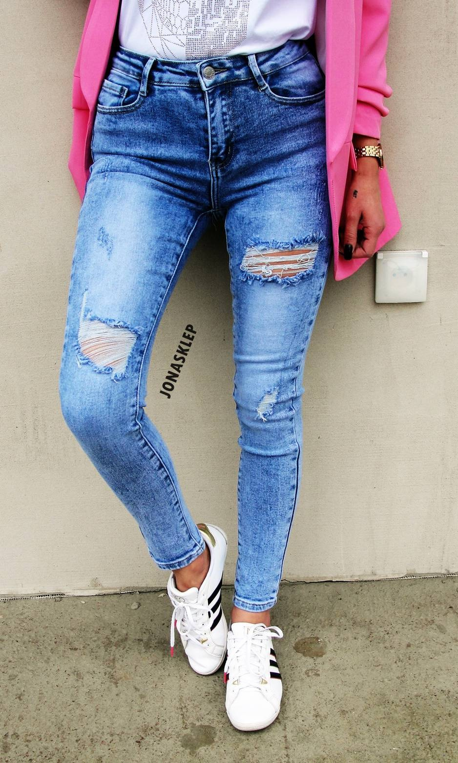 Jasne rurki dekatyzowane HOT LOOK dziury