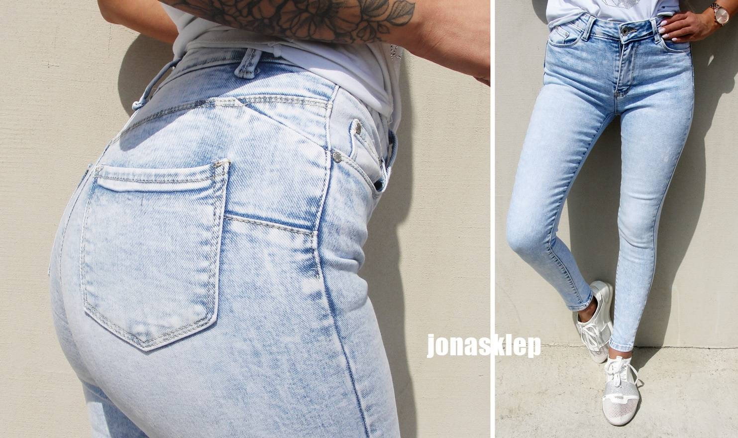 JASNE classic jeans PUSH UP rurki VINTAGE