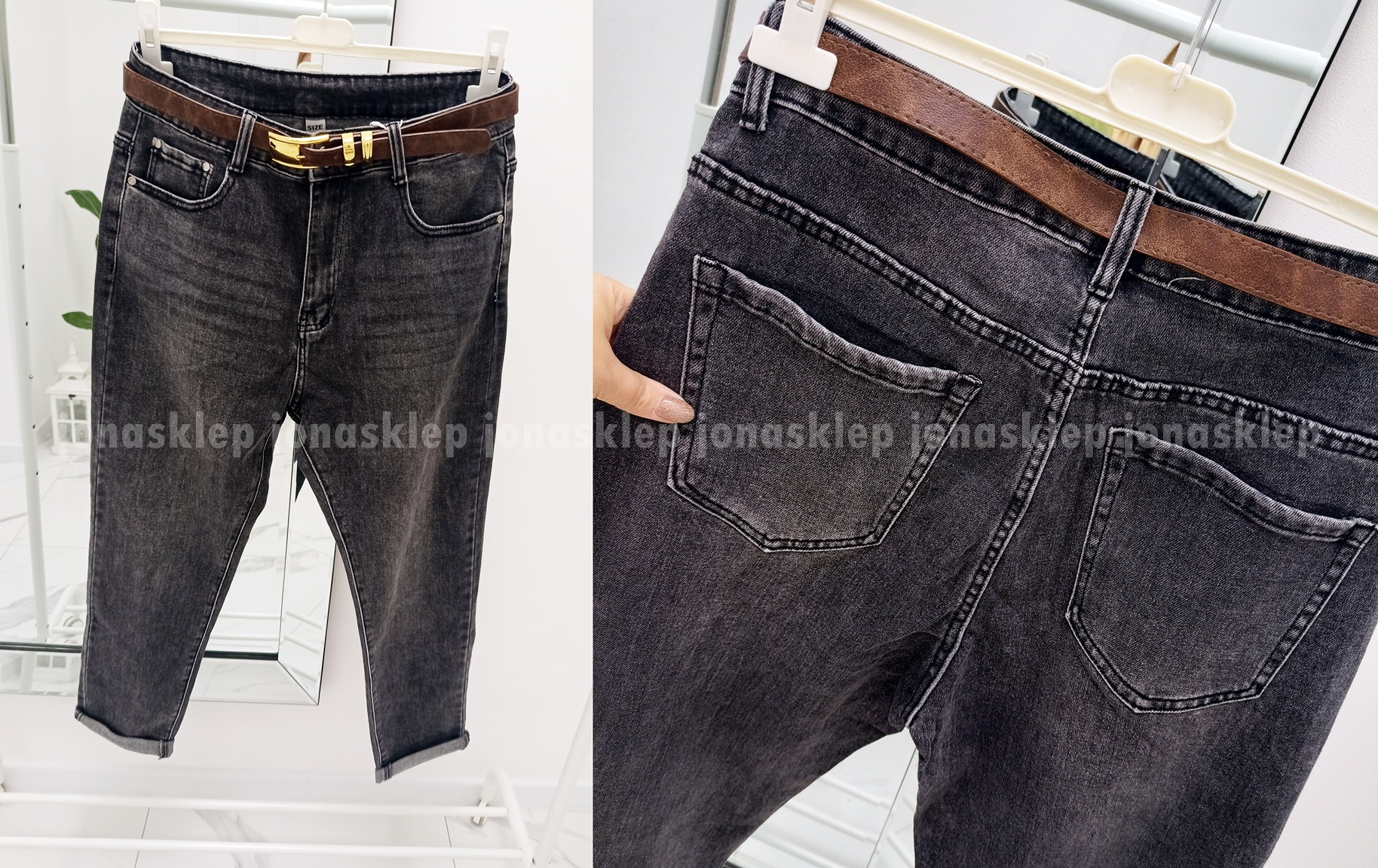 MAYBE mom fit casual GRAY baggy PLUS SIZE