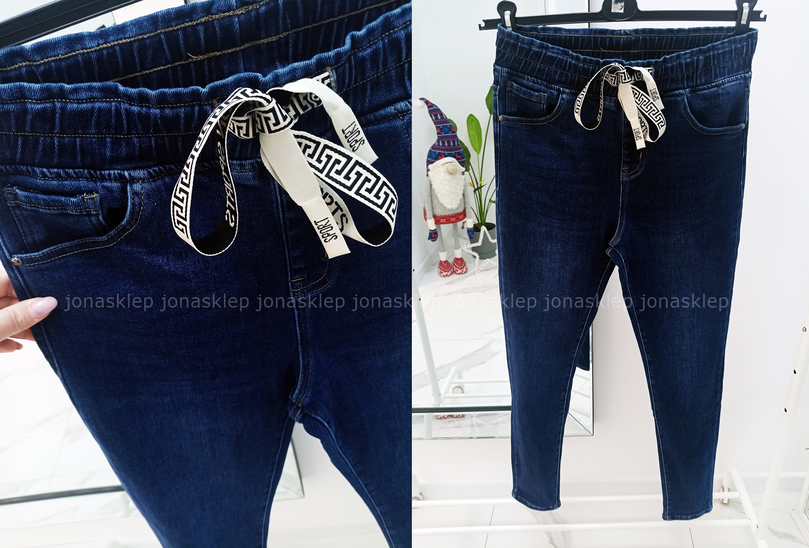 GUMKI dark ściągacz joggery troczek PLUS SIZE