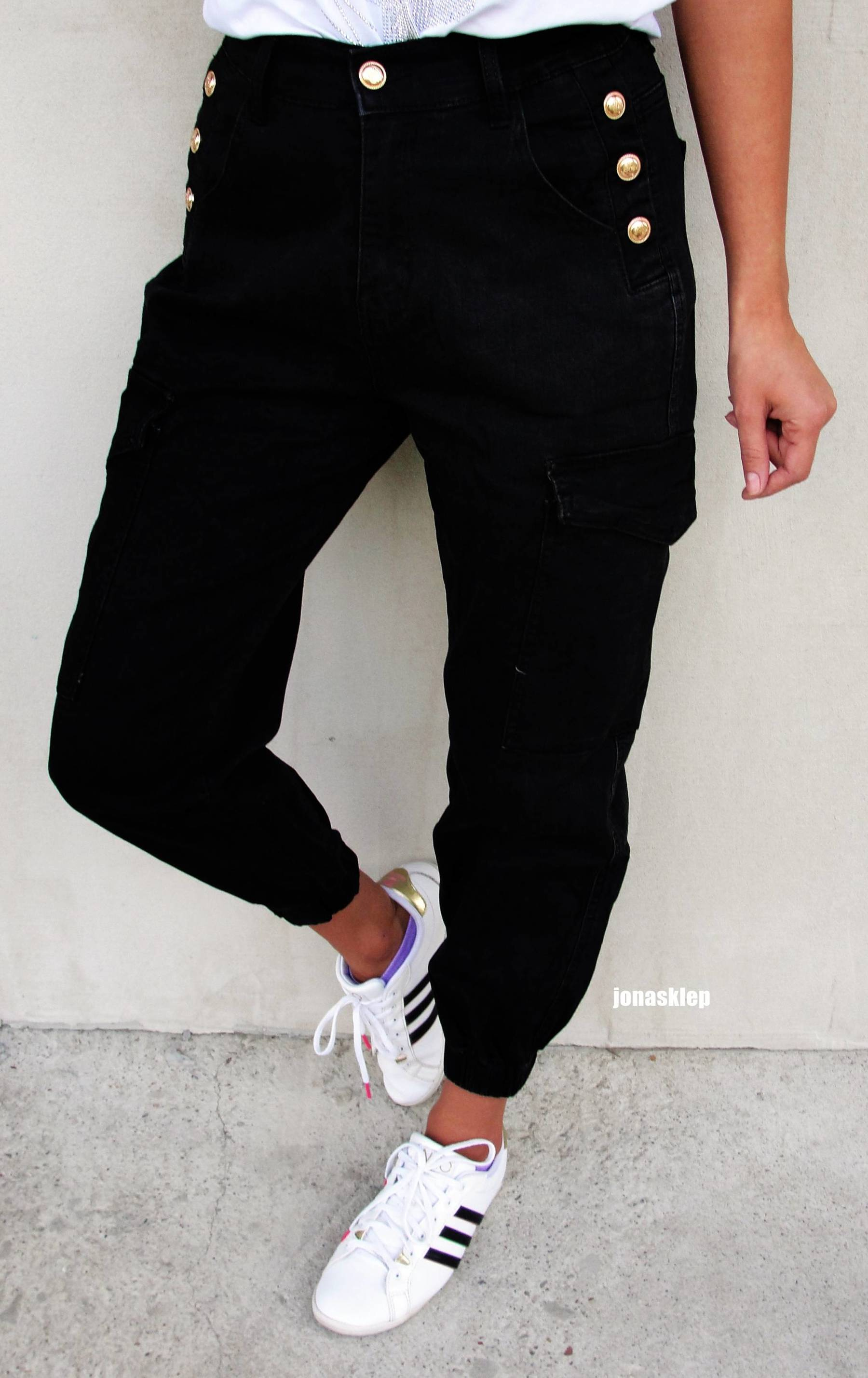 CARGO black BOJÓWKI guziki PASEK