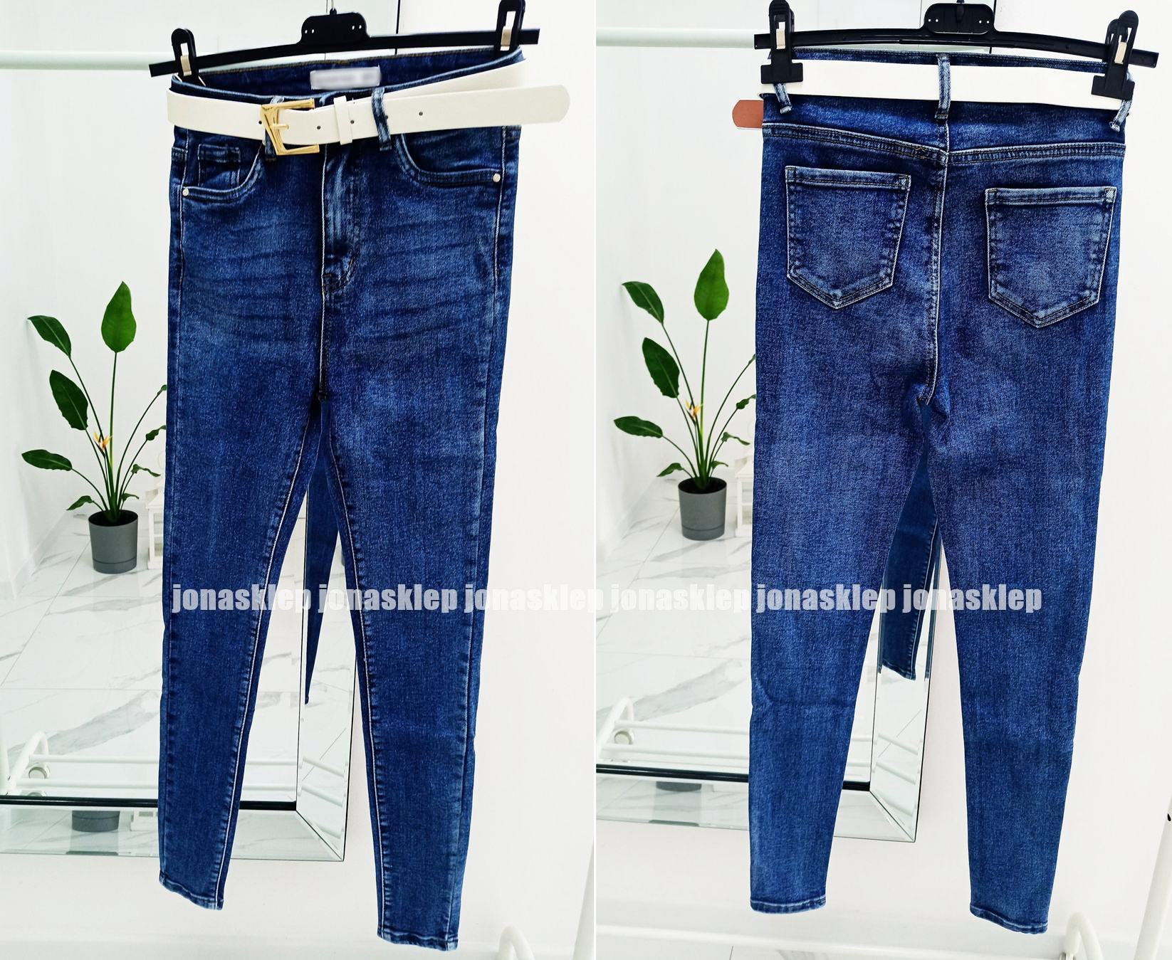 Spodnie classic jeansy DAMSKIE rurki DARK