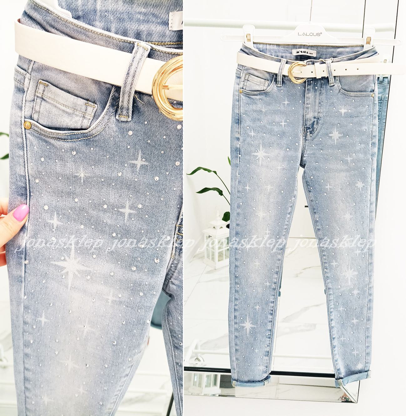 Rurki z cyrkoniami JASNE SLIM FIT shine