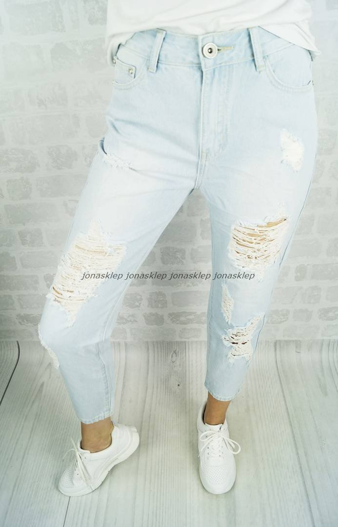 new ADRI boyfriendy z dziurami HOLES baggy