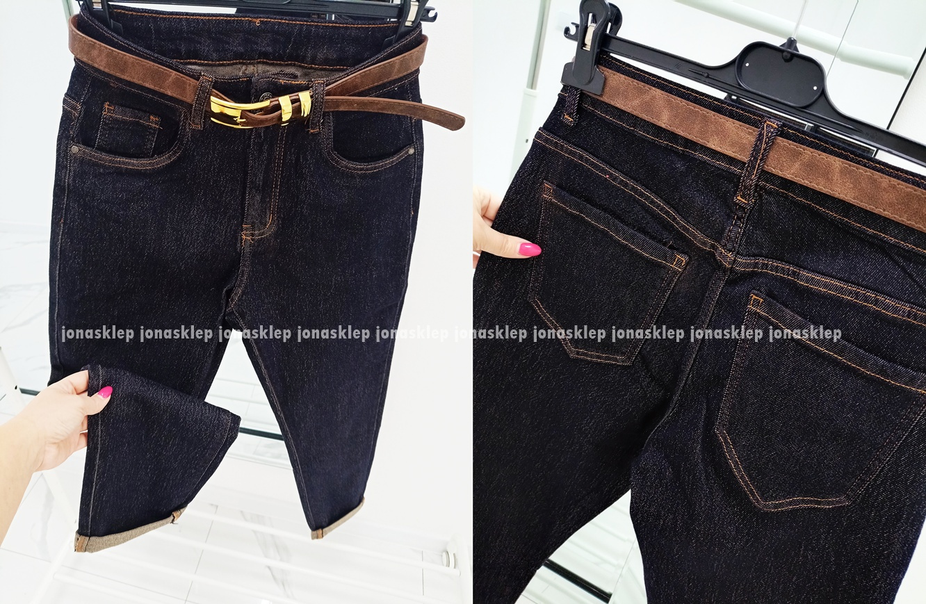 Ciemne spodnie MOM FIT dark PLUS SIZE 