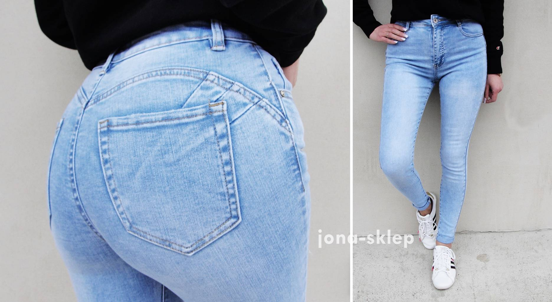 Classic jeans PUSH UP rurki LAU premium