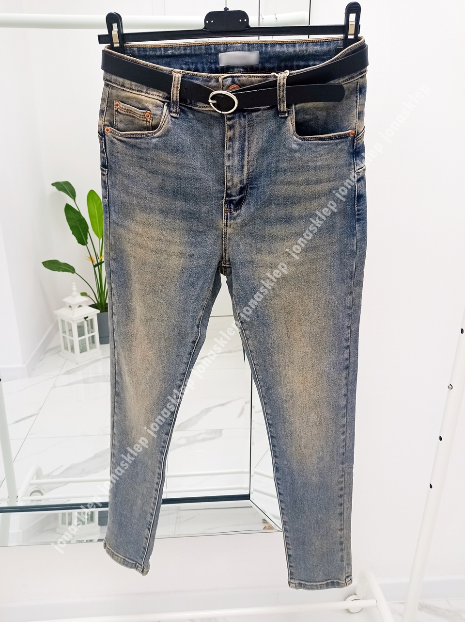 Jeansy damskie PUSH UP casual PLUS SIZE