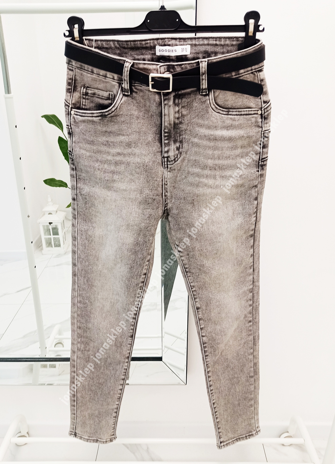 Jeansy Life's  jasne szare GRAY VINTAGE push up PLUS SIZE 