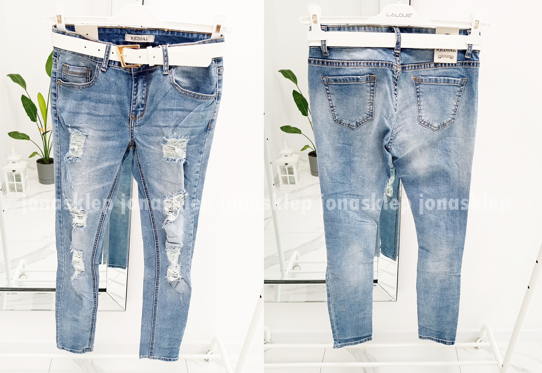Spodnie RIPPED CUT JEANS dziury
