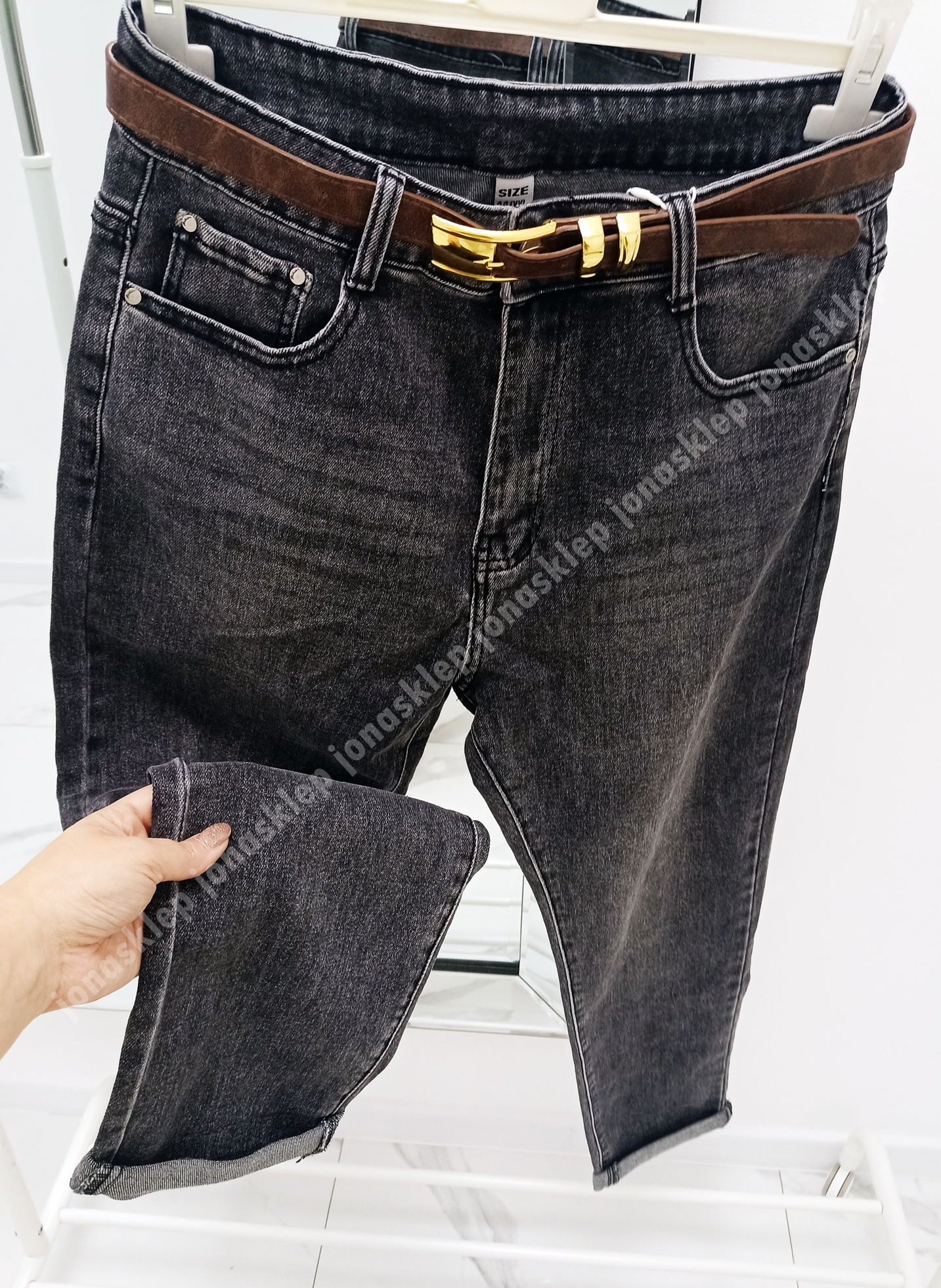 MAYBE mom fit casual GRAY baggy PLUS SIZE