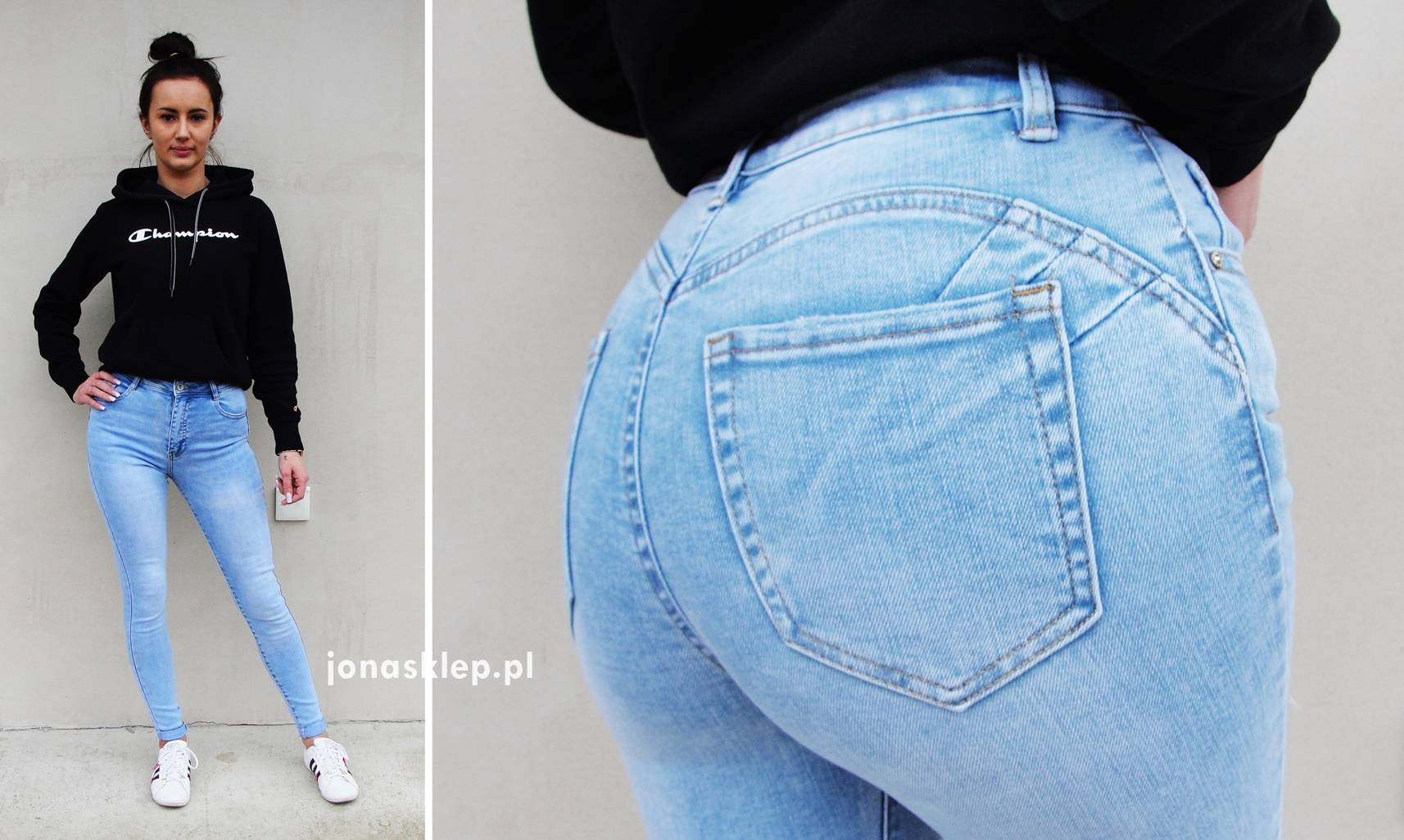 Classic jeans PUSH UP rurki LAU premium