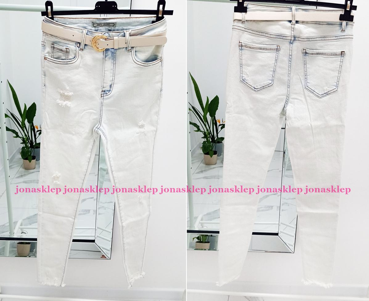 Jeansy NEW LOOK JASNE classic slim PRZETARCIA