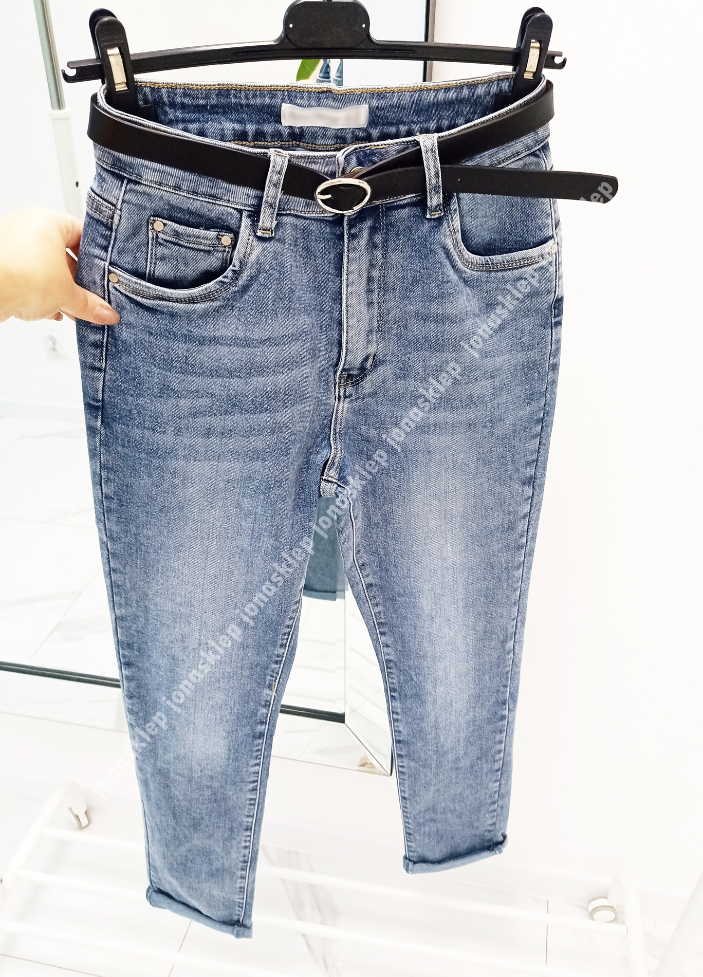 Jasne jeansy DAMSKIE rurki new look PLUS SIZE