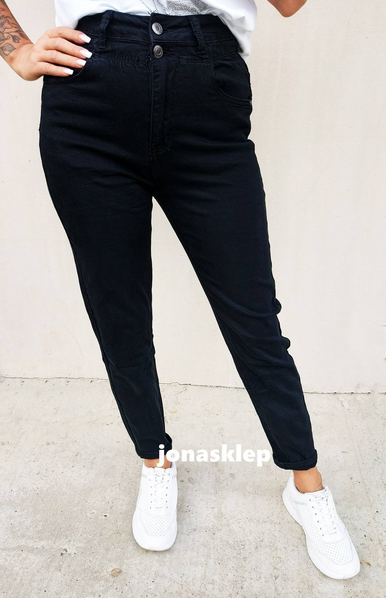 new BLACK boyfriendy baggy gumka elastic