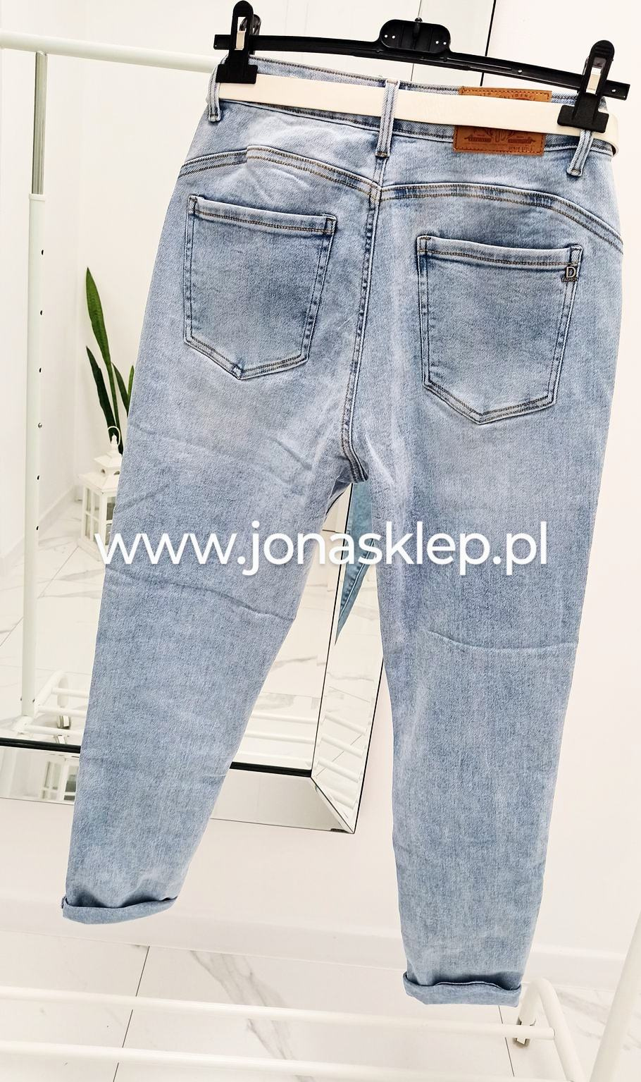 MAYBE mom fit casual jasne baggy PLUS SIZE