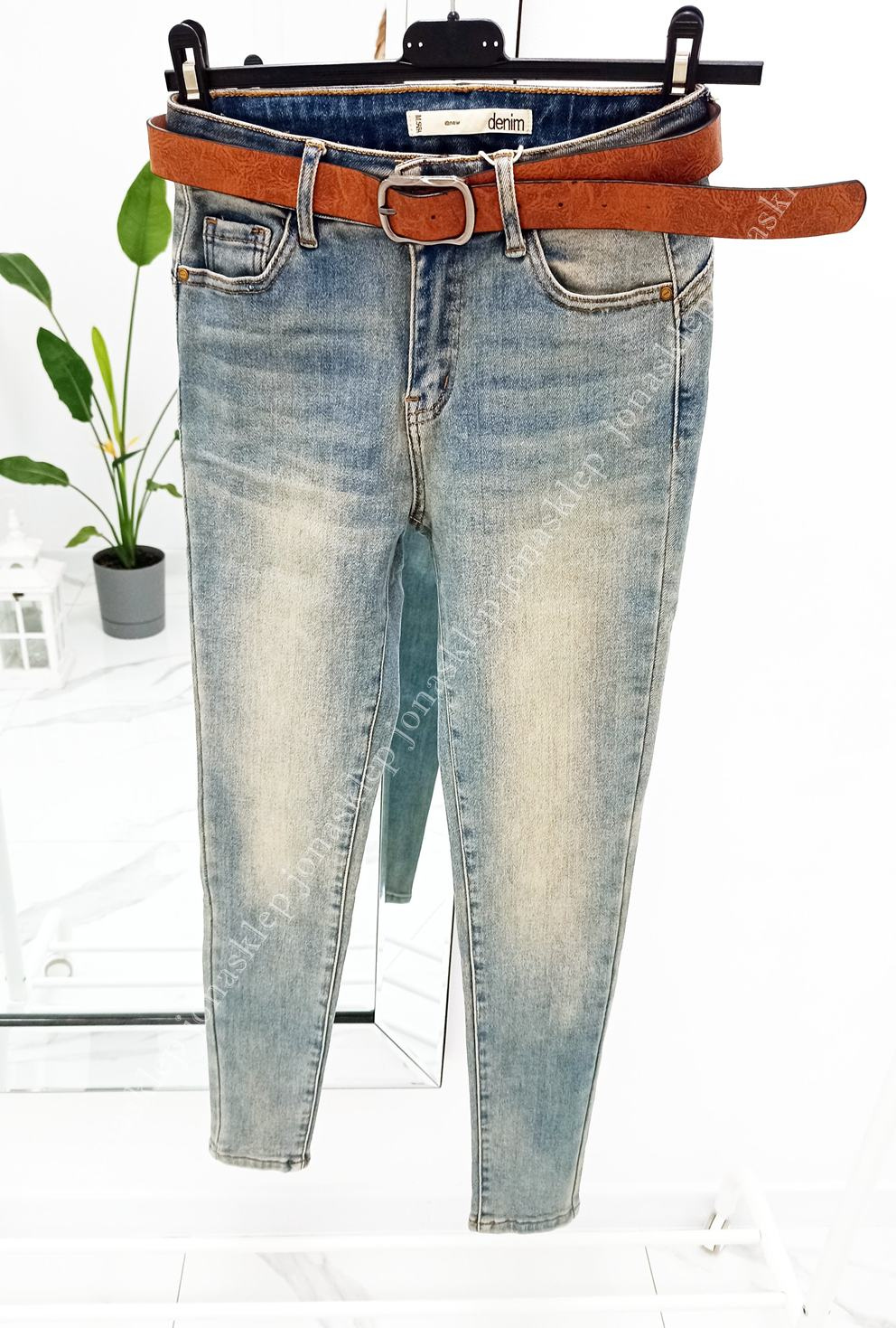 Jeansy Life's  jasne classic slim push up VINTAGE