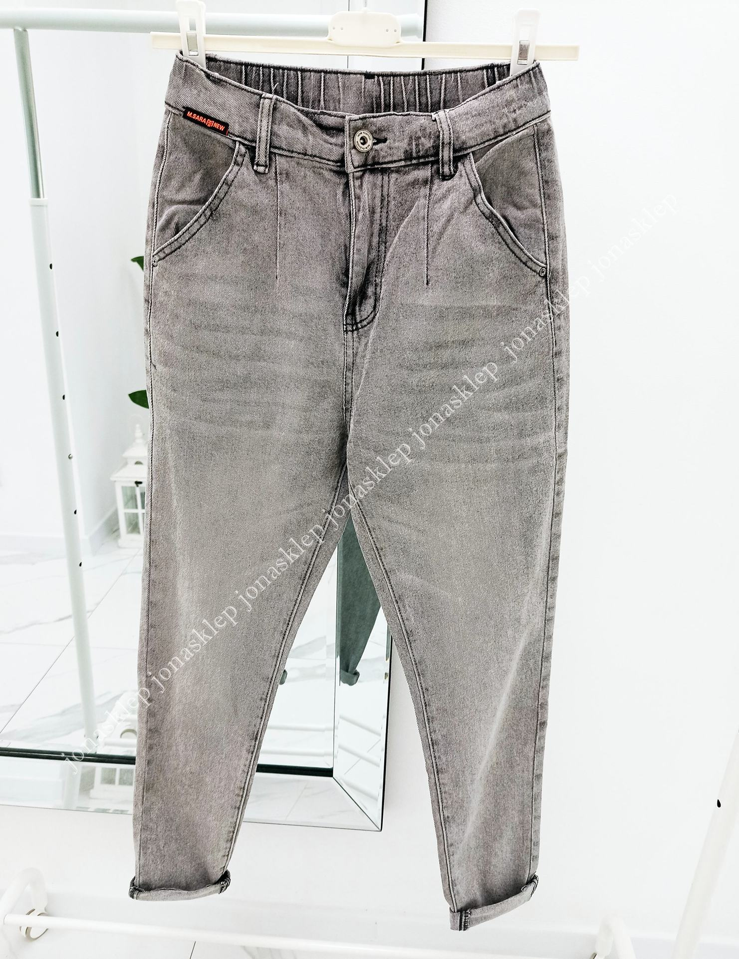 GRAY mom fit casual jogger baggy gumka