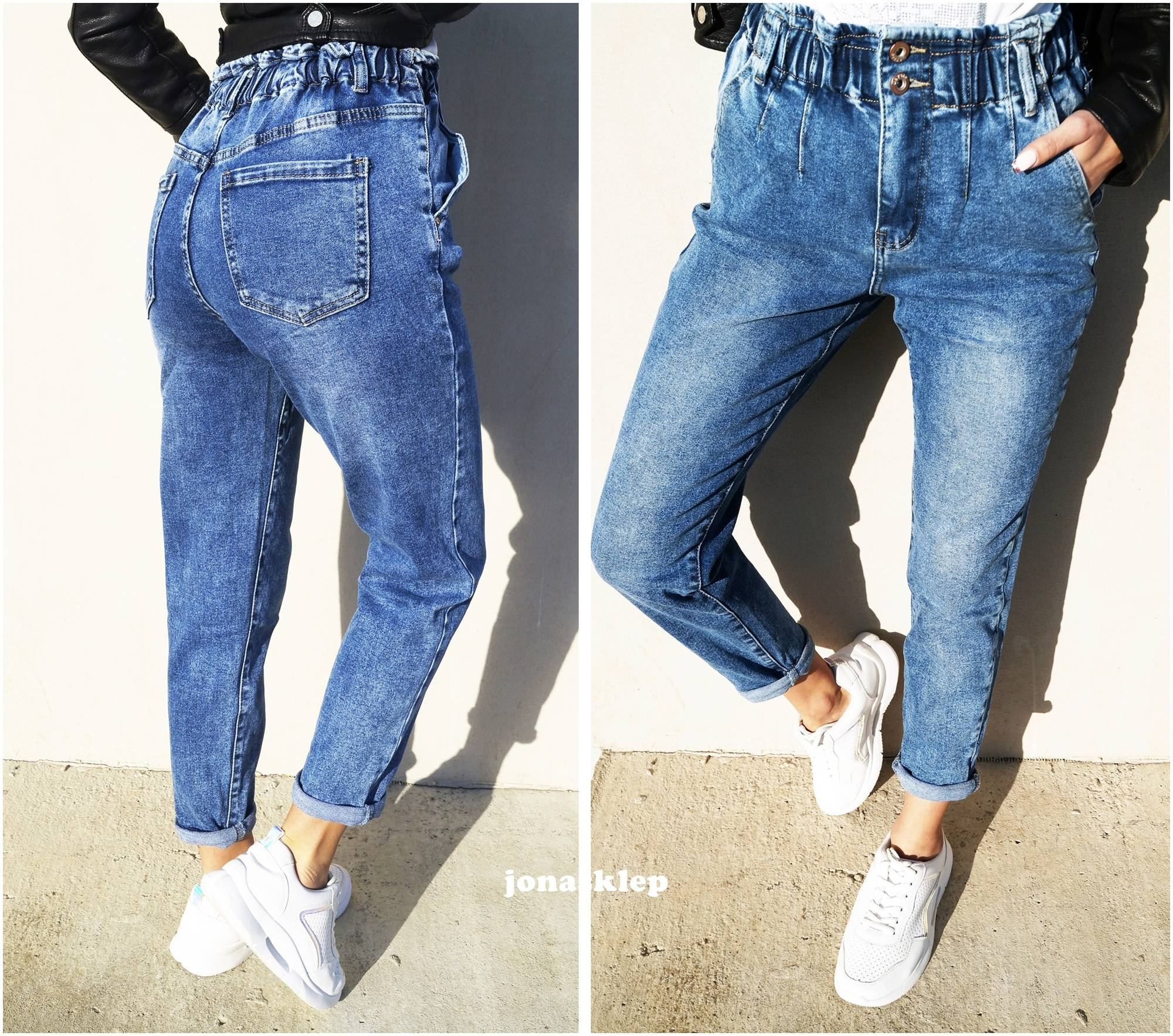 BAGGY JEANS falbanka new look LUŹNE