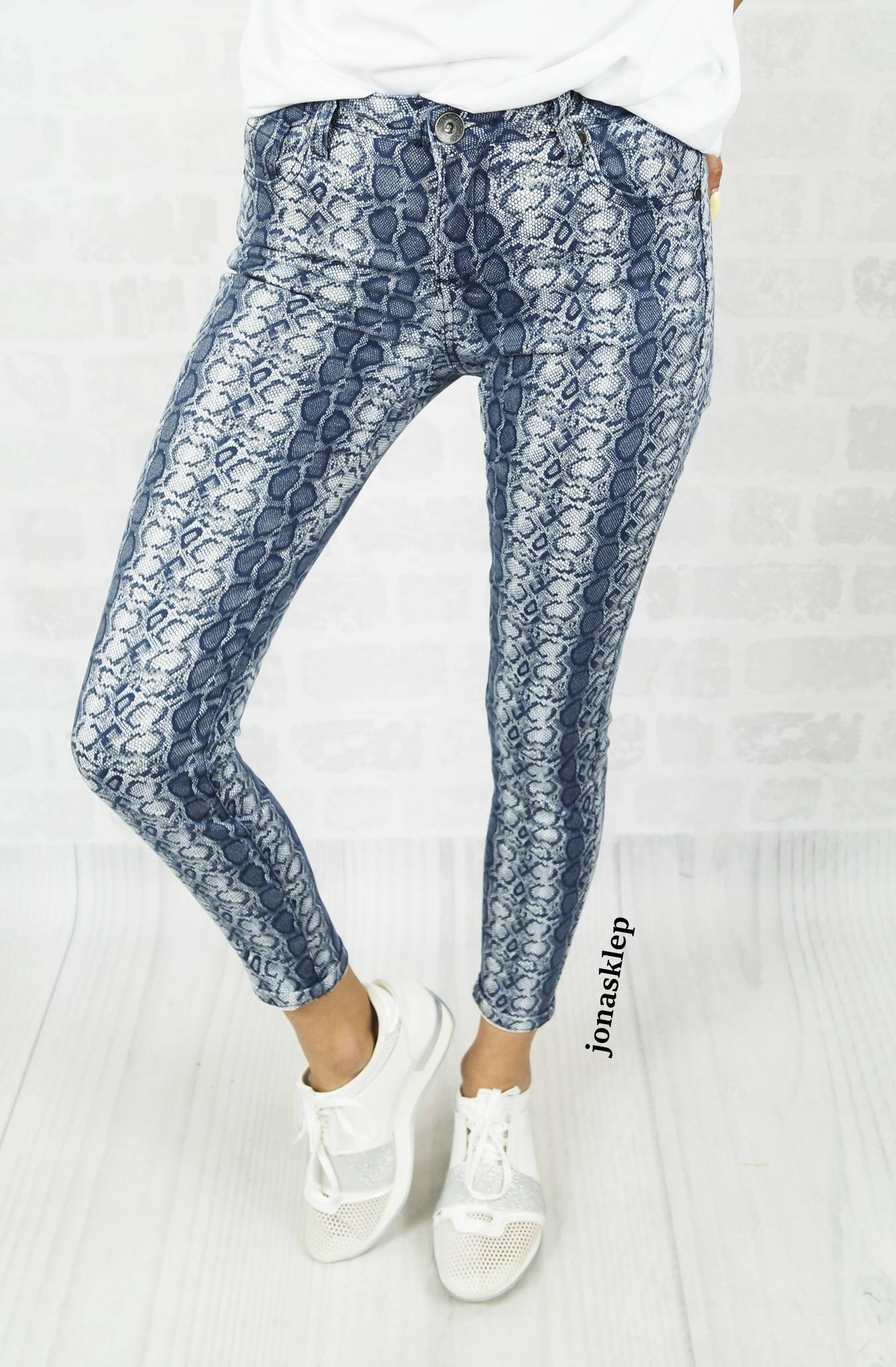 INNOVATIVE JEANS SNAKE BLUE wąż