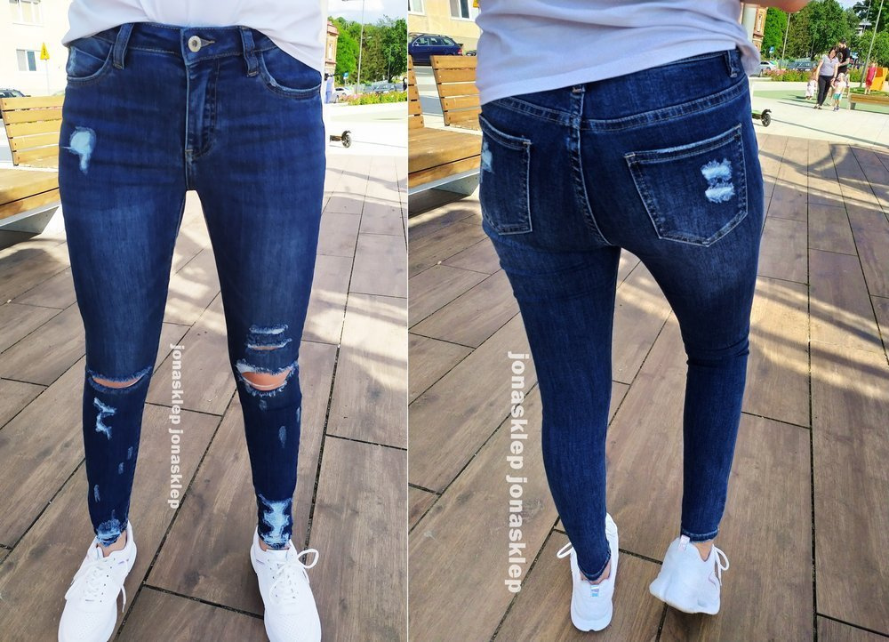 SEE jeans PUSH UP HOLES dziury rurki ripped
