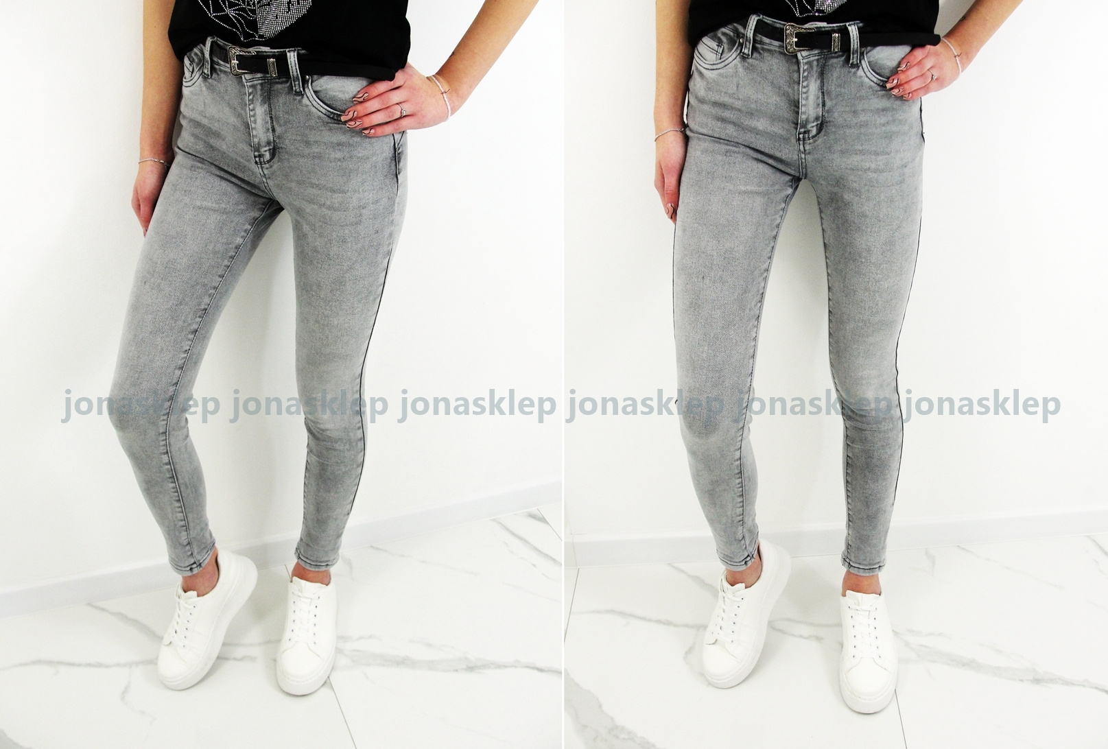 Jeansy Life's  gray classic slim push up