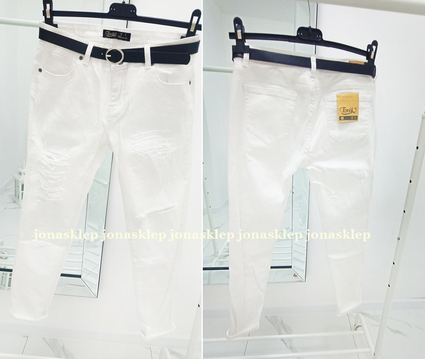 BAGGY JEANS białe white new look LUŹNE