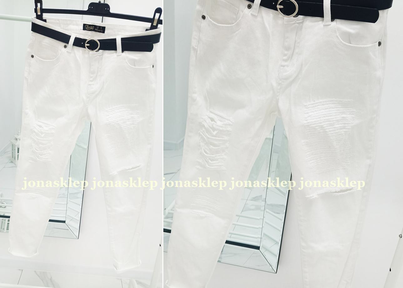BAGGY JEANS białe white new look LUŹNE