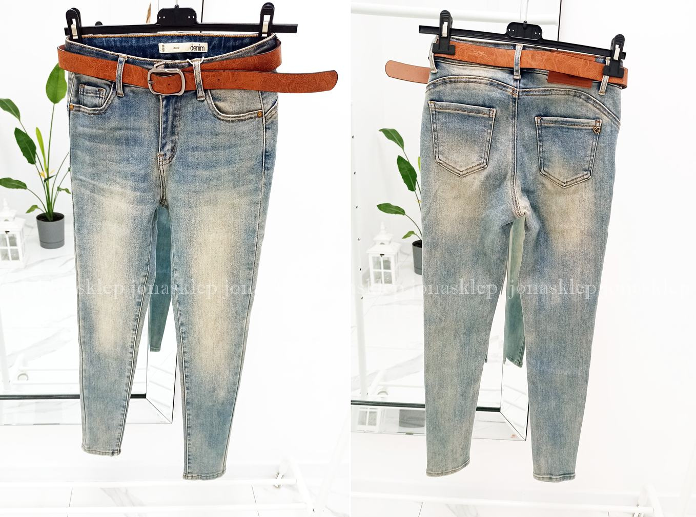 Jeansy Life's  jasne classic slim push up VINTAGE