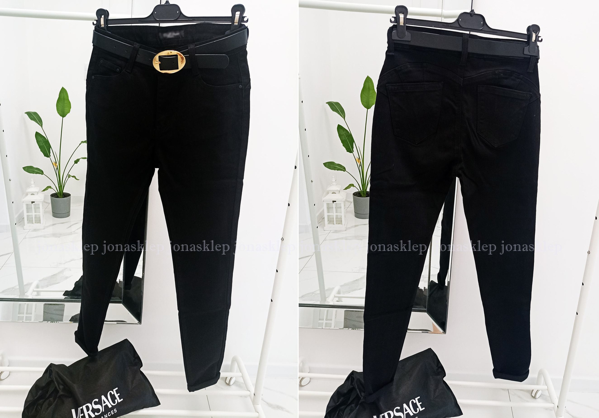 Czarne spodnie push up PLUS SIZE 