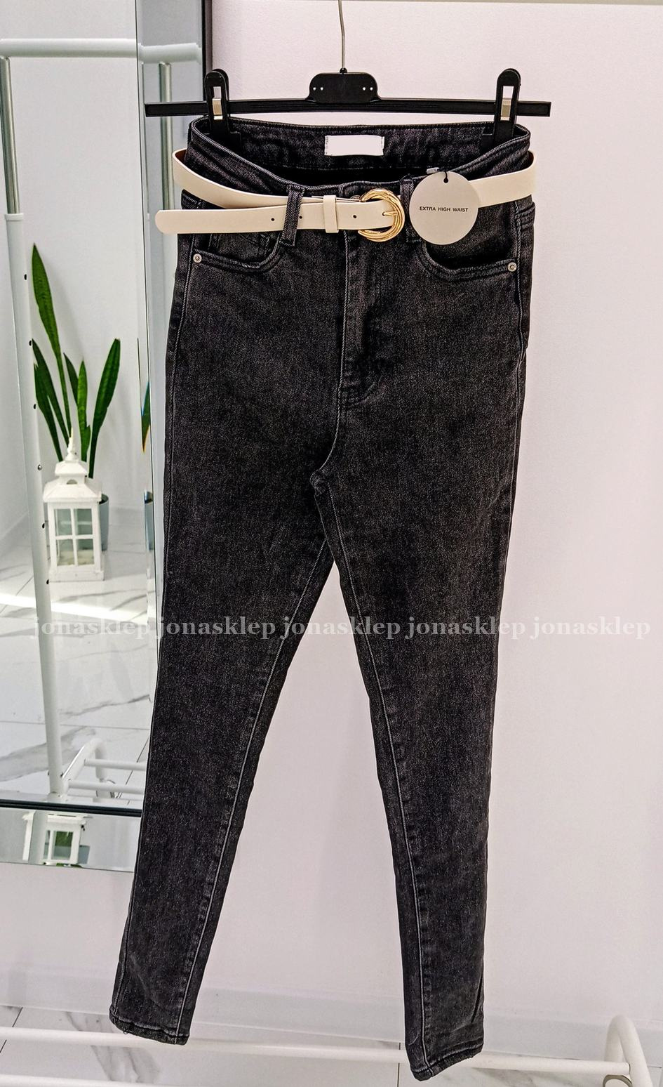 Jeansy NEW LOOK BLACK high waist