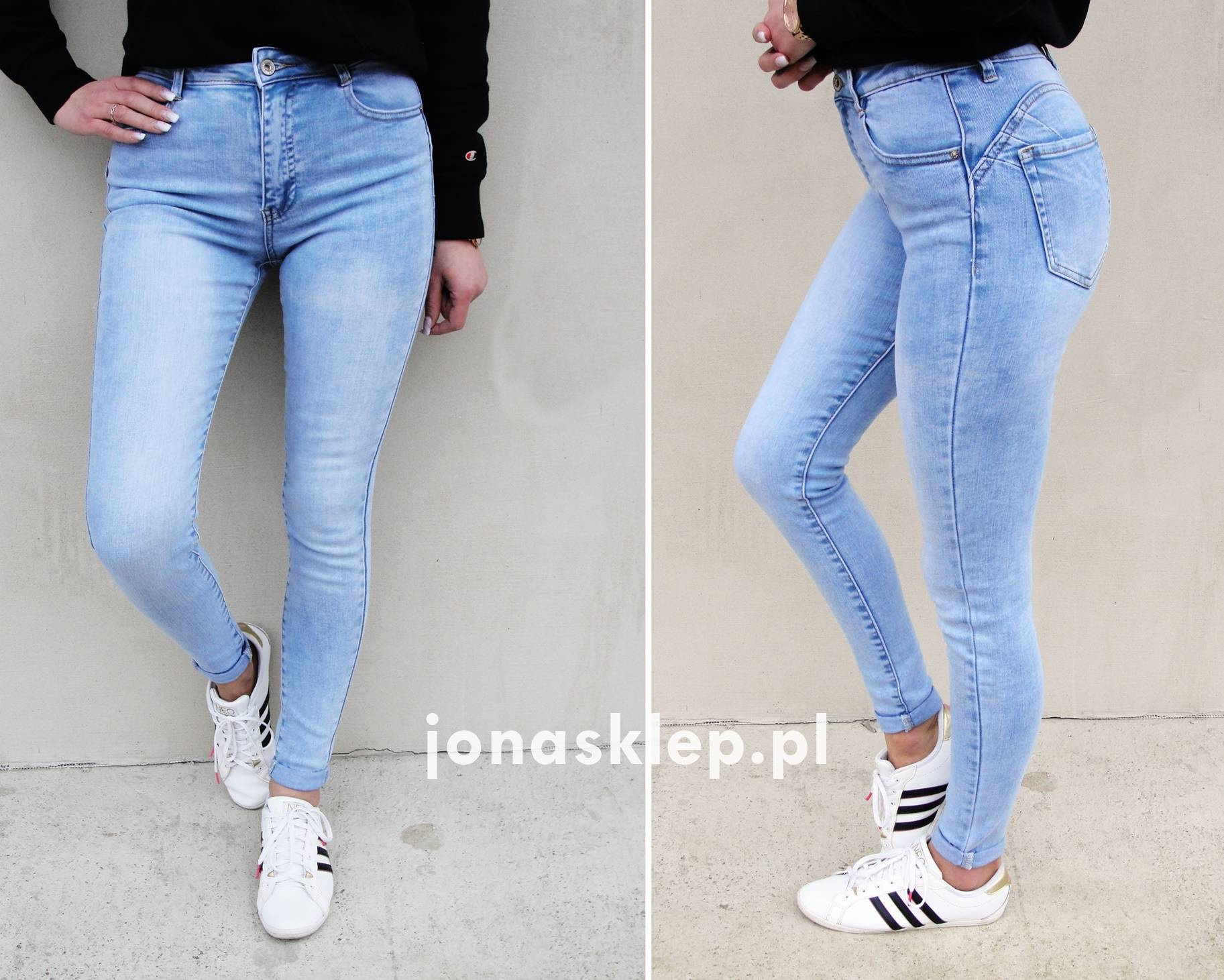 Classic jeans PUSH UP rurki LAU premium
