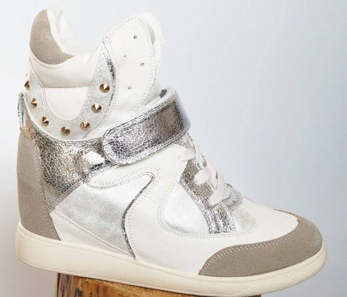 WHITE SUPER SNEAKERS kimberly SUPER dżety