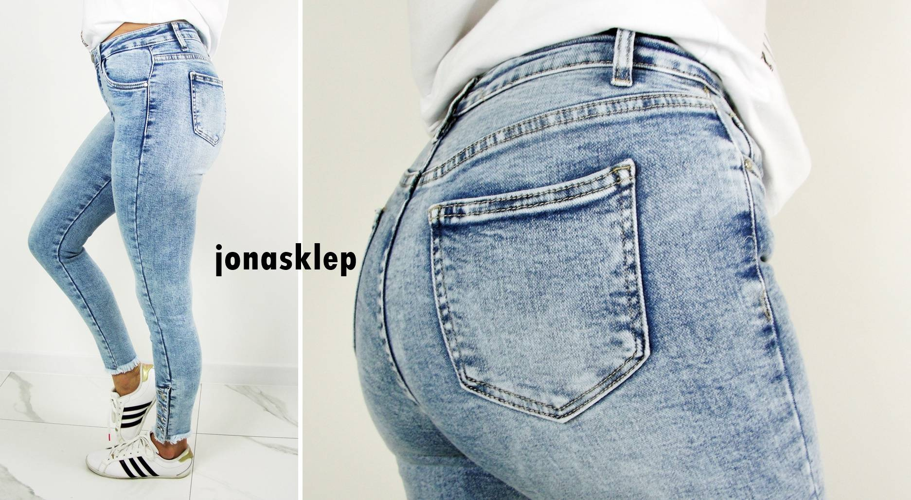 Blue RURKI SNAPS JEANS STAY napy guziki