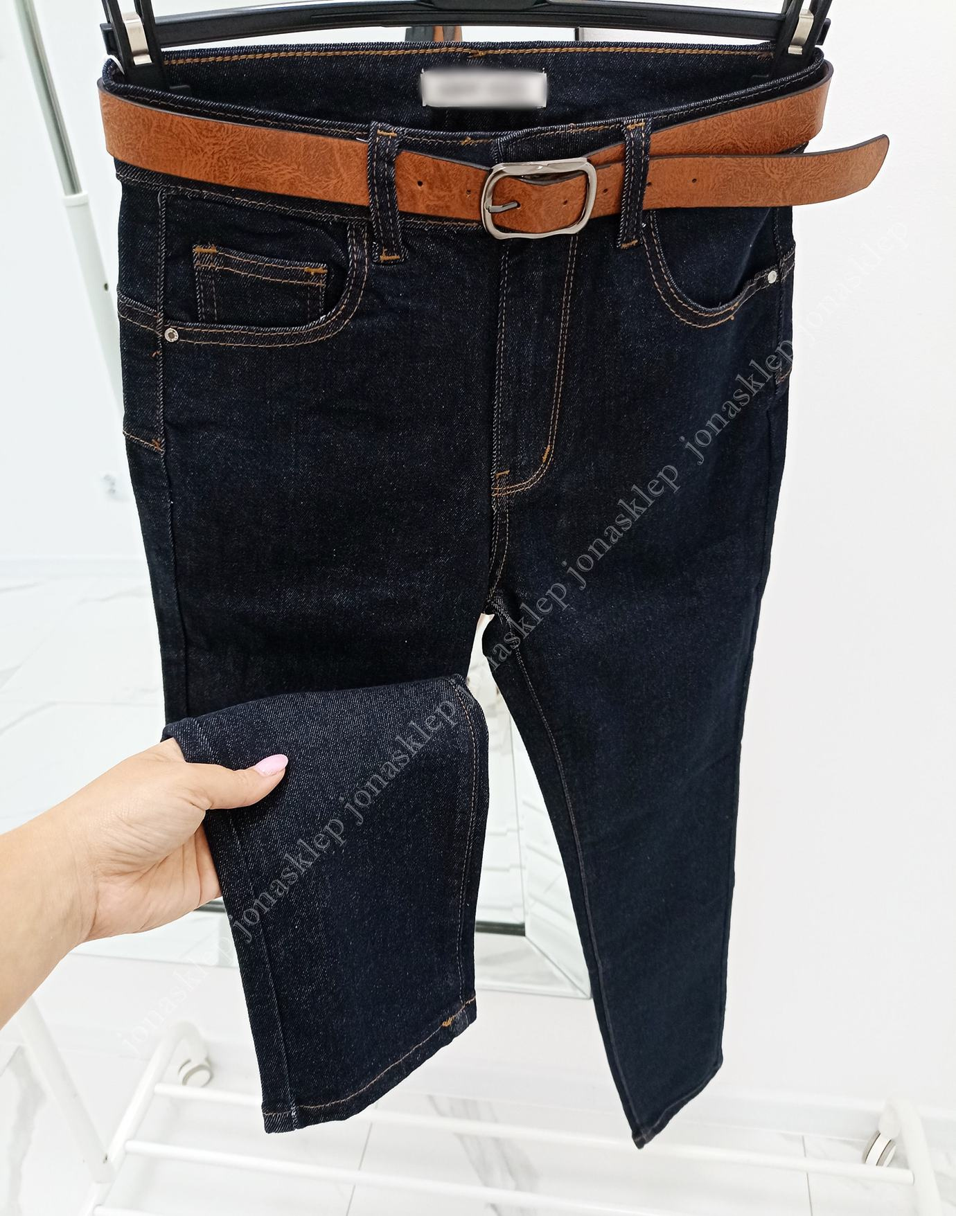 Ciemne spodnie push up dark PLUS SIZE