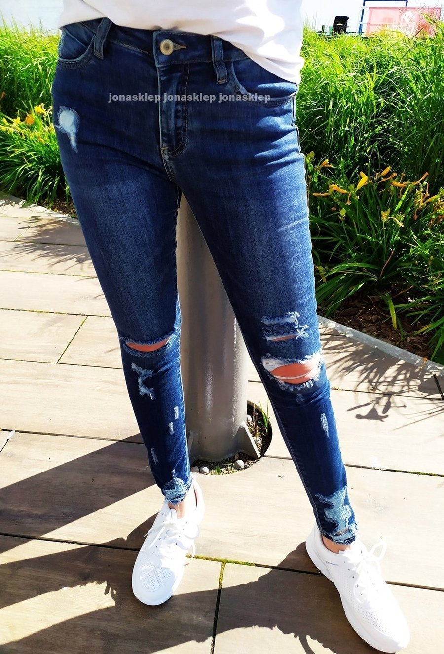 SEE jeans PUSH UP HOLES dziury rurki ripped