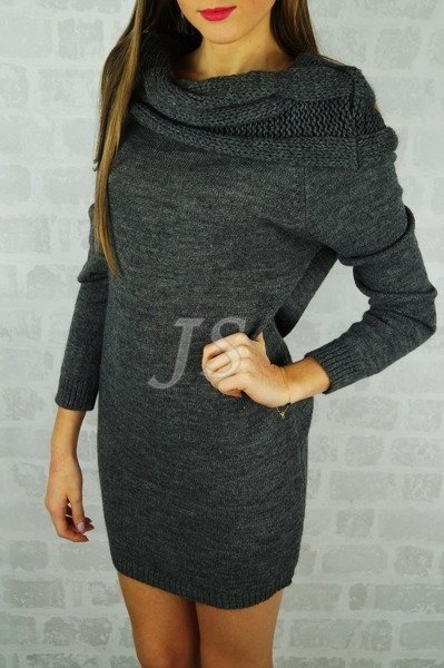 SUKIENKA gray WARKOCZ KOMIN oversize