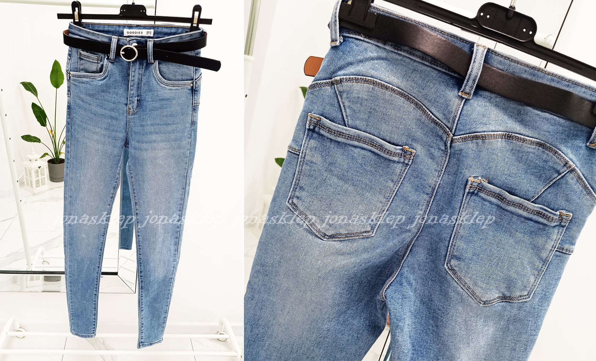 Spodnie LUXE classic jeansy DAMSKIE rurki 