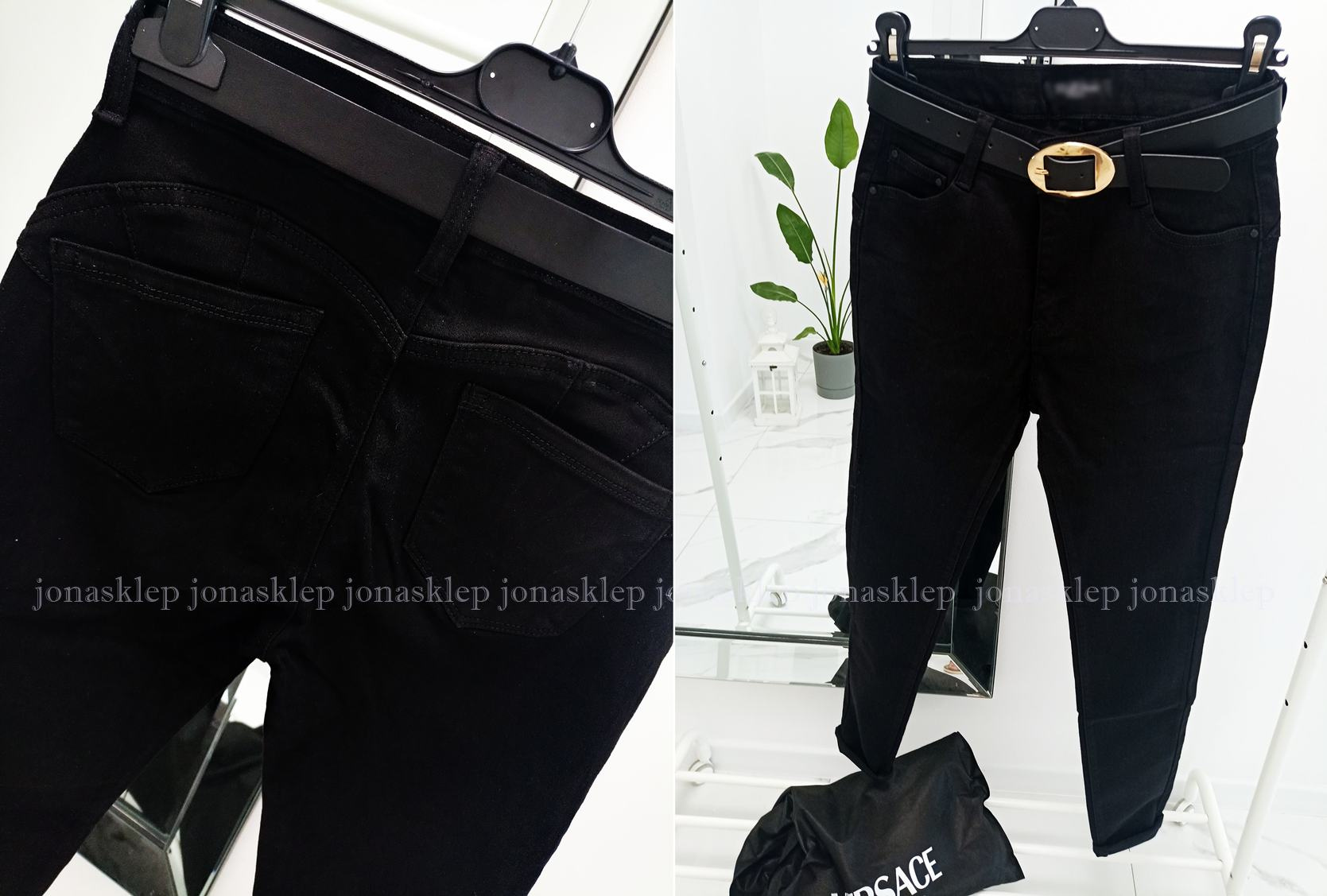 Czarne spodnie push up PLUS SIZE 