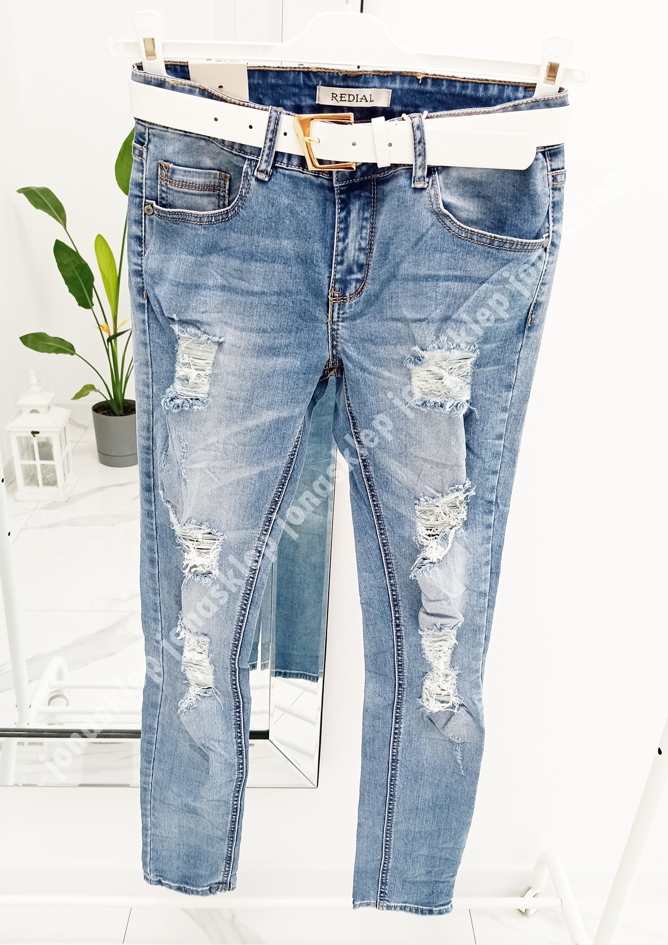Spodnie RIPPED CUT JEANS dziury