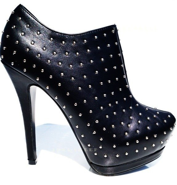 BLACK POPPY BOTKI BLACK SZPILKA HOT