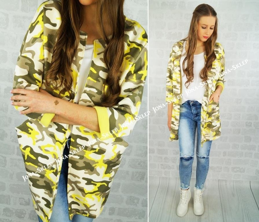 UNIKALNY JACKET MORO płaszcz YELLOW